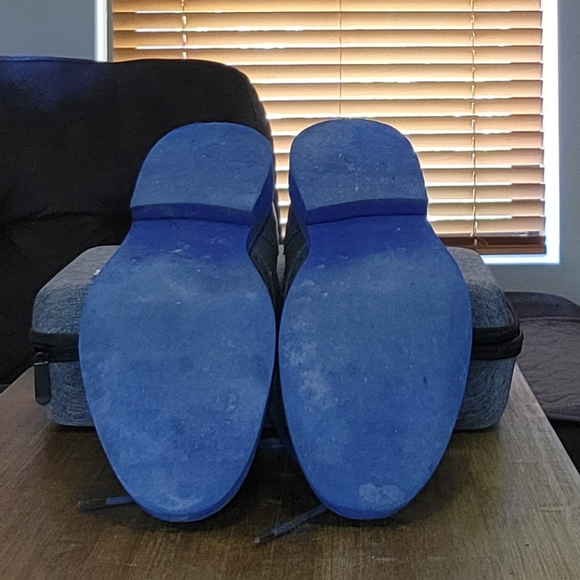 MADDEN Wingtip Men's 11 Grey with Electric Blue soles Pre-owned - Picture 10 of 11